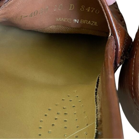 Men\'s Giorgio Brutini Cognac Brown Slip-on Leather  Loafers Size 10D main image 5
